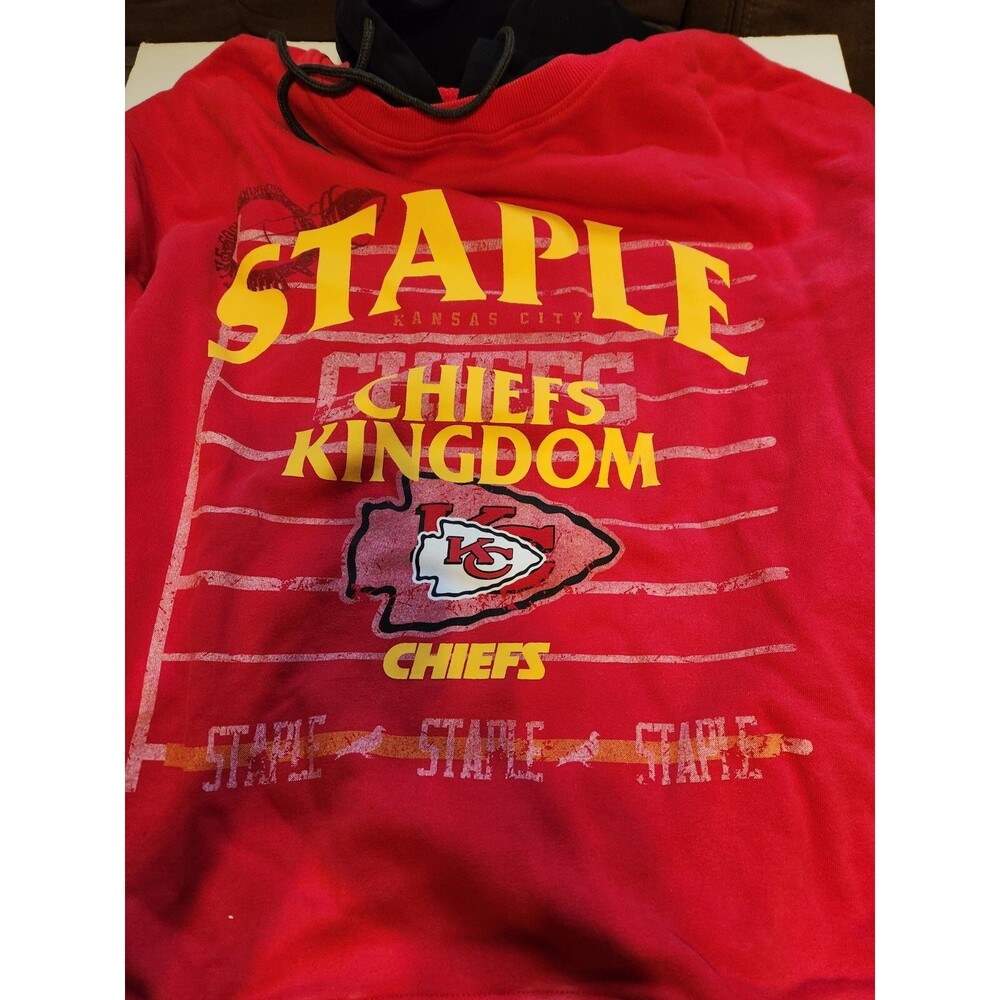 Kansas City Chiefs NFL x Staple Men's Chiefs Kingdom Sweatshirt Large Red Hoodie